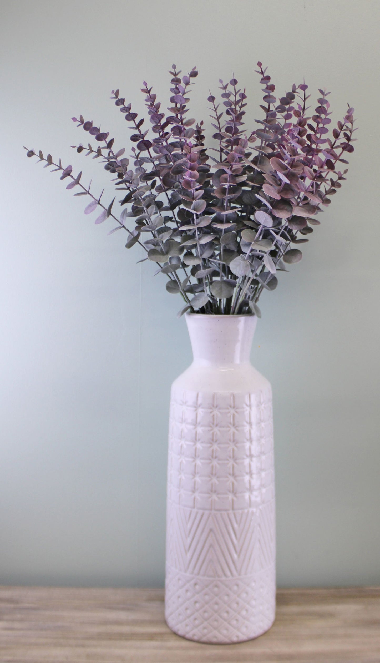 Blue Eucalyptus Leaves Spray 71cm Decorative Greenery for Home Decor