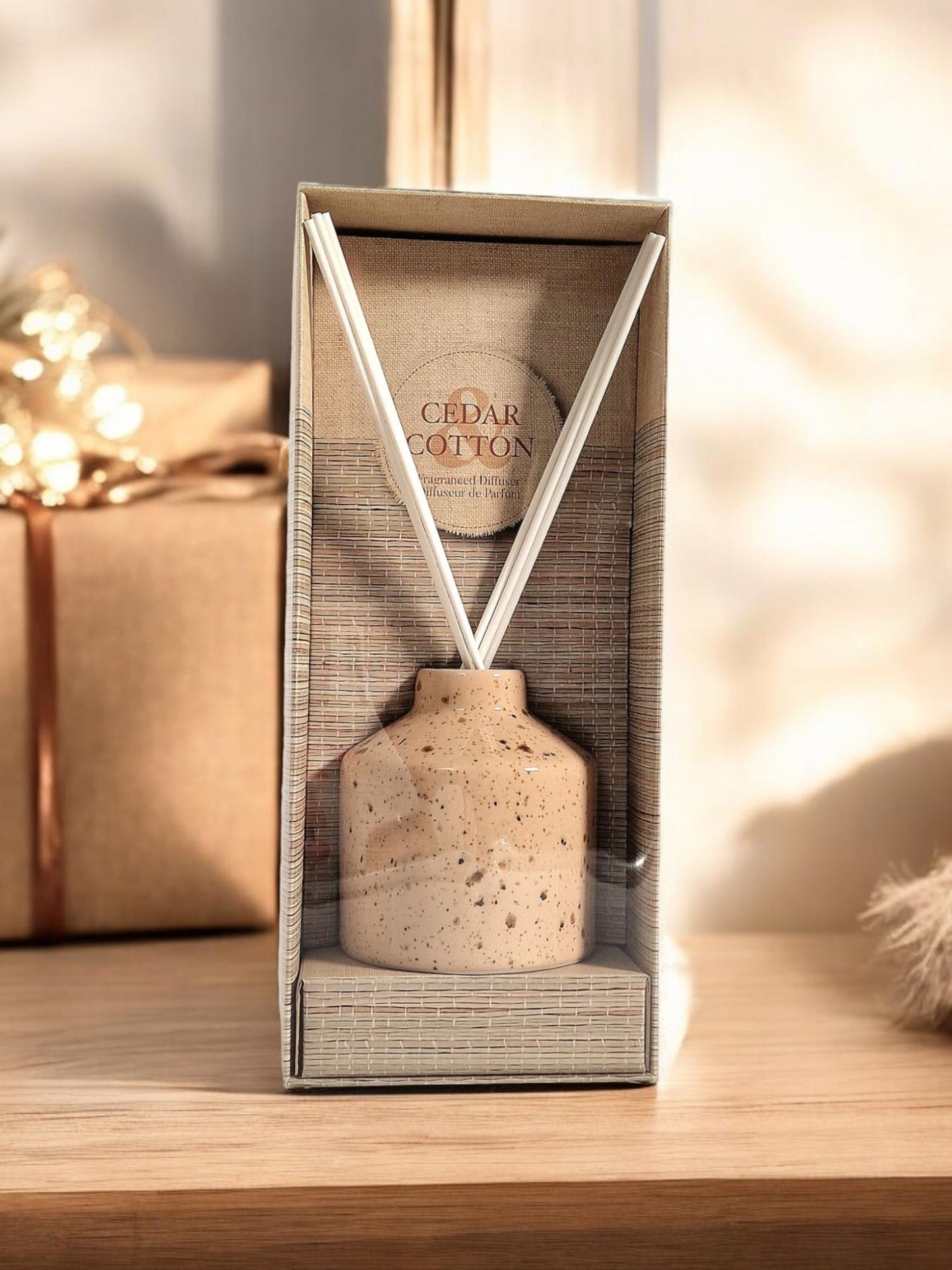 Cedar Cotton Ceramic Diffuser 100ml Aromatherapy Essential Oil