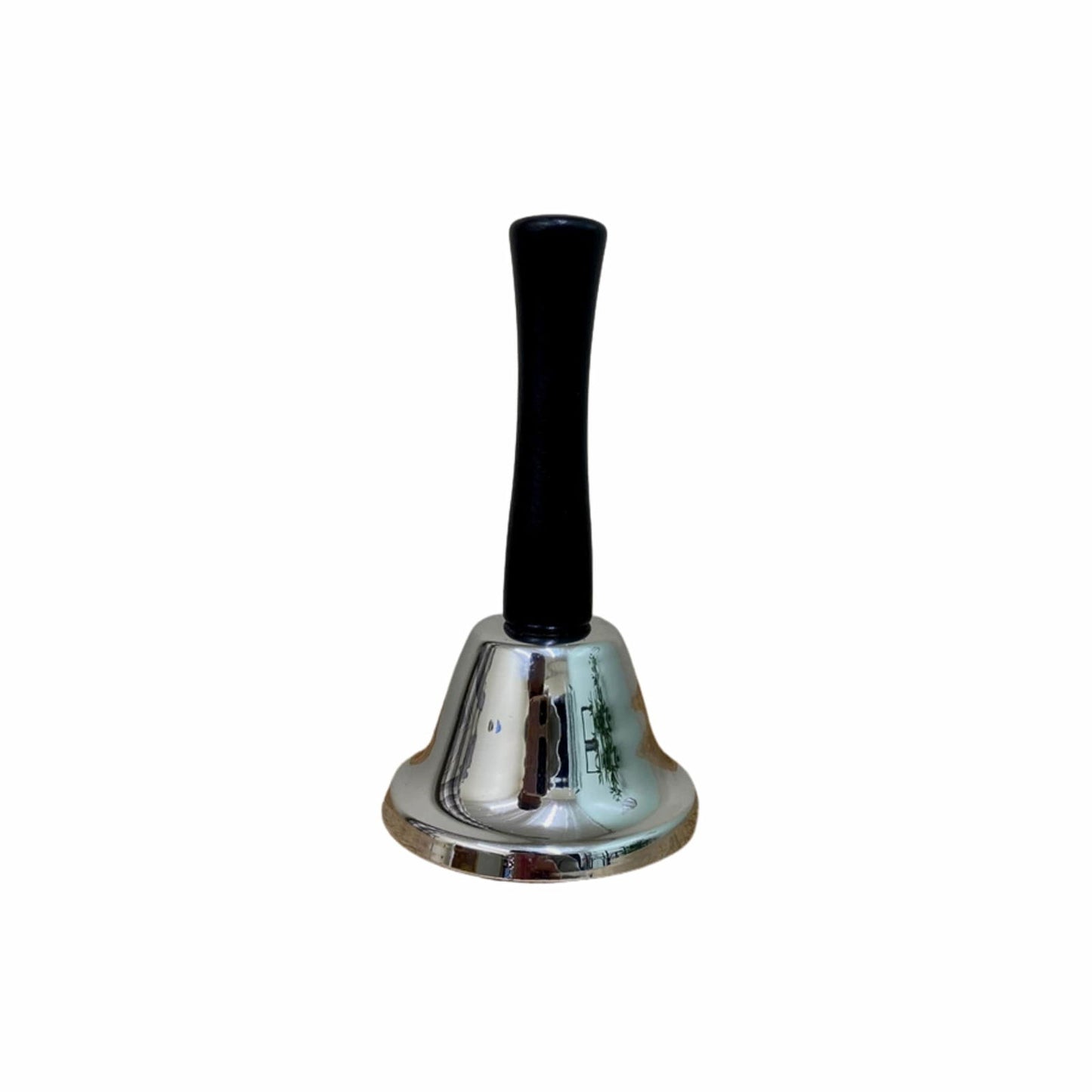 Classic Black & Silver Hand Bell Decorative Home Accent Perfect for Collectors