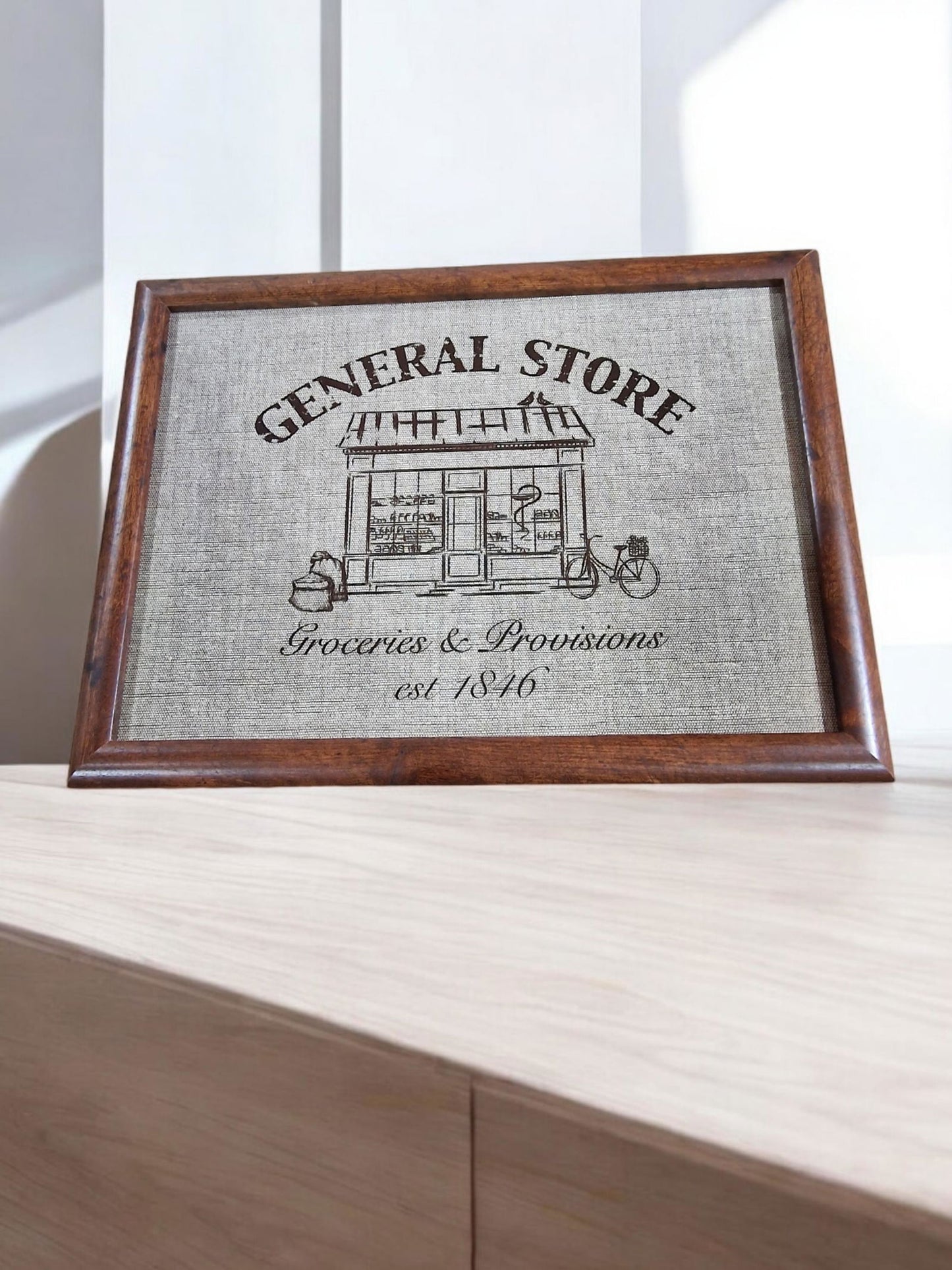 General Store Lap Tray 43x32cm Portable Lightweight Ideal for Home & Travel