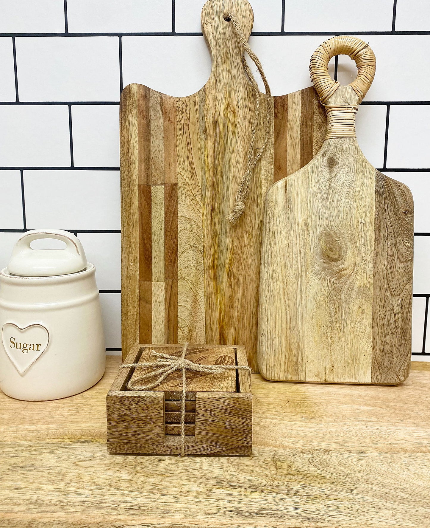 Set of 4 Wooden Engraved Lobster Coasters - Unique Nautical Home Decor