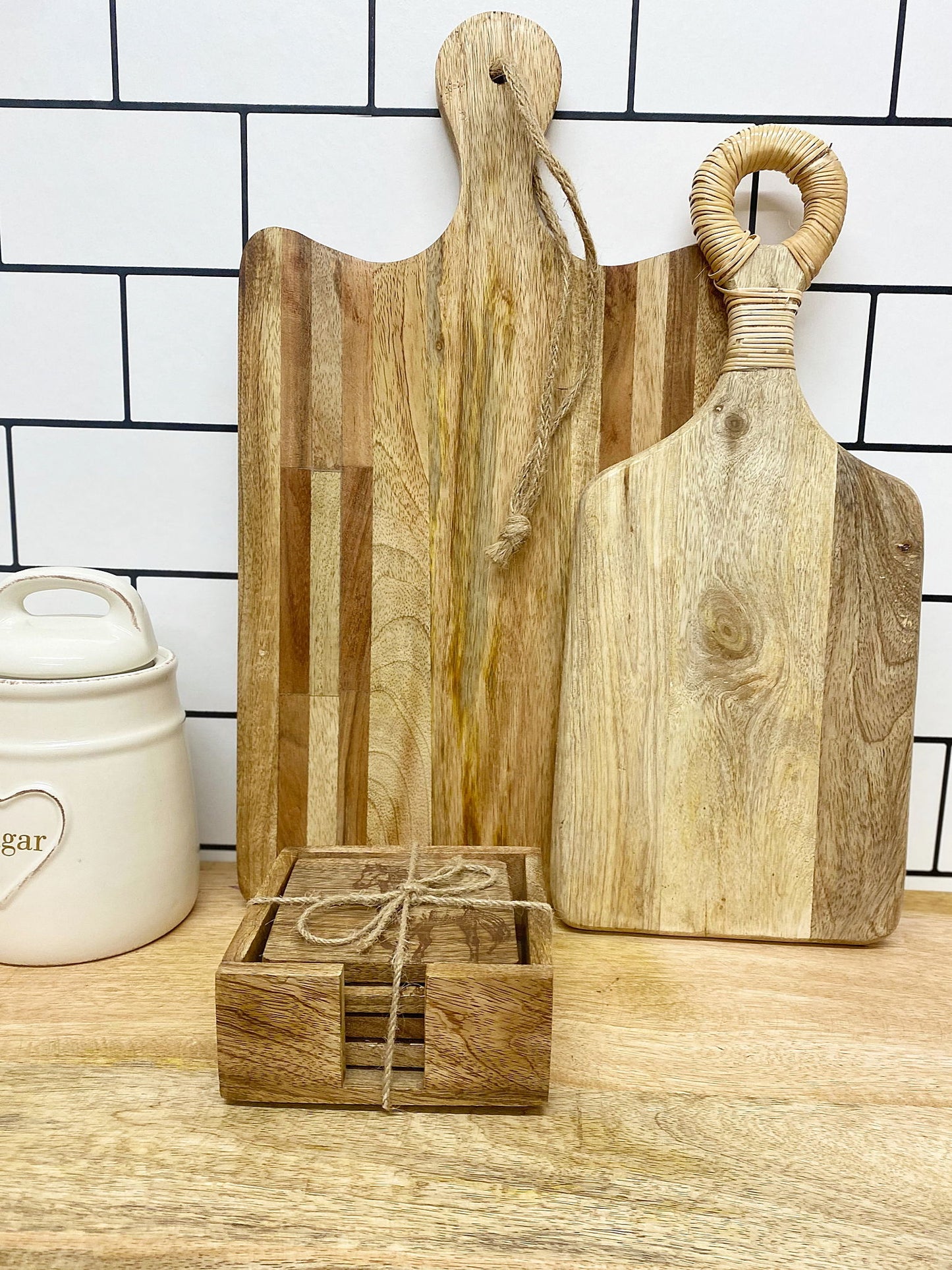 Set of 4 Wooden Engraved Horse Coasters - Unique Home Decor Gift Idea