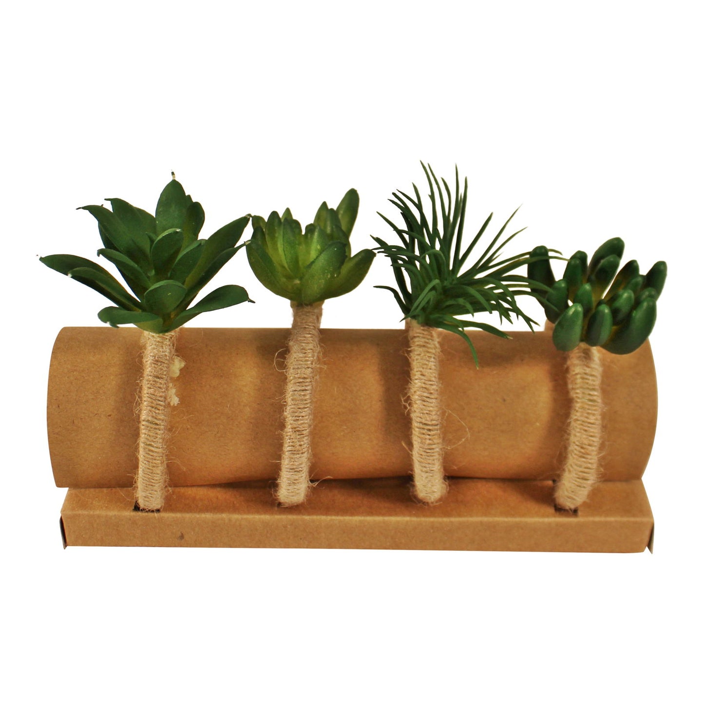 Set of 4 Faux Succulent Napkin Rings for Home & Events
