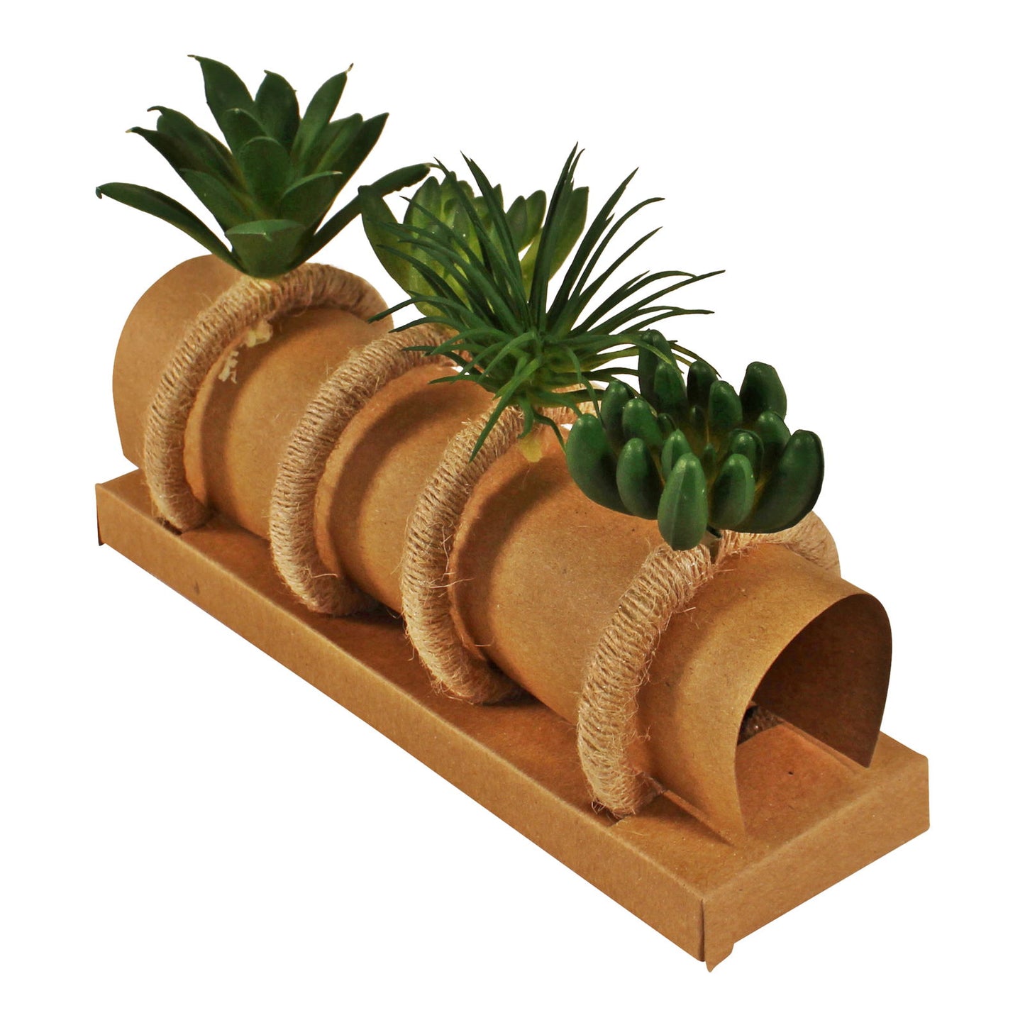 Set of 4 Faux Succulent Napkin Rings for Home & Events