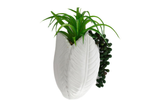 Faux Succulents Wall Planter Realistic Artificial Plants for Home Decor