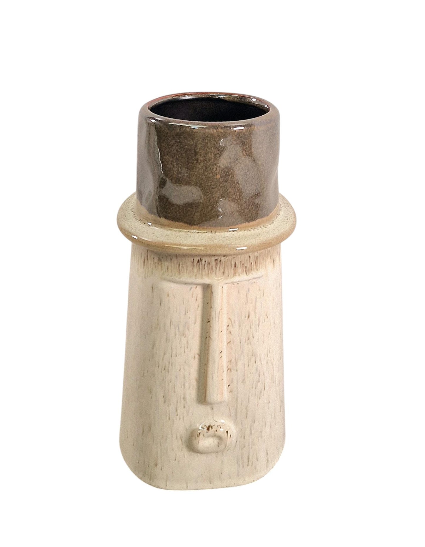 26cm Ceramic Face Vase - Unique Home Decor Stylish Planter