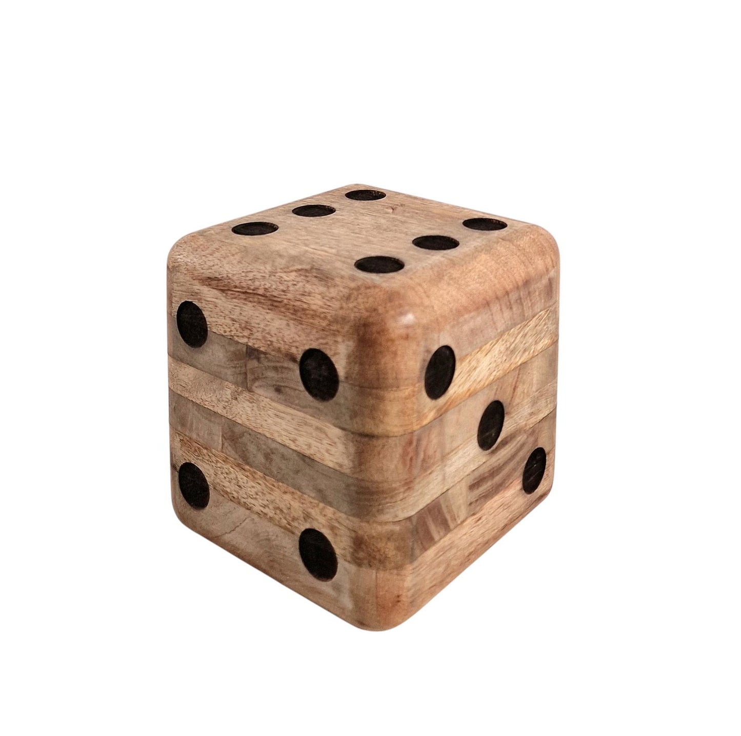15cm Wooden Dice Doorstop Unique Home Decor Perfect Gift for Gamers