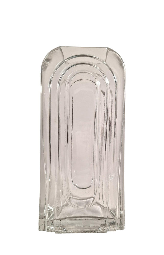 Clear Glass Arch Vase Elegant Home Decor Modern Centerpiece Perfect for Weddings