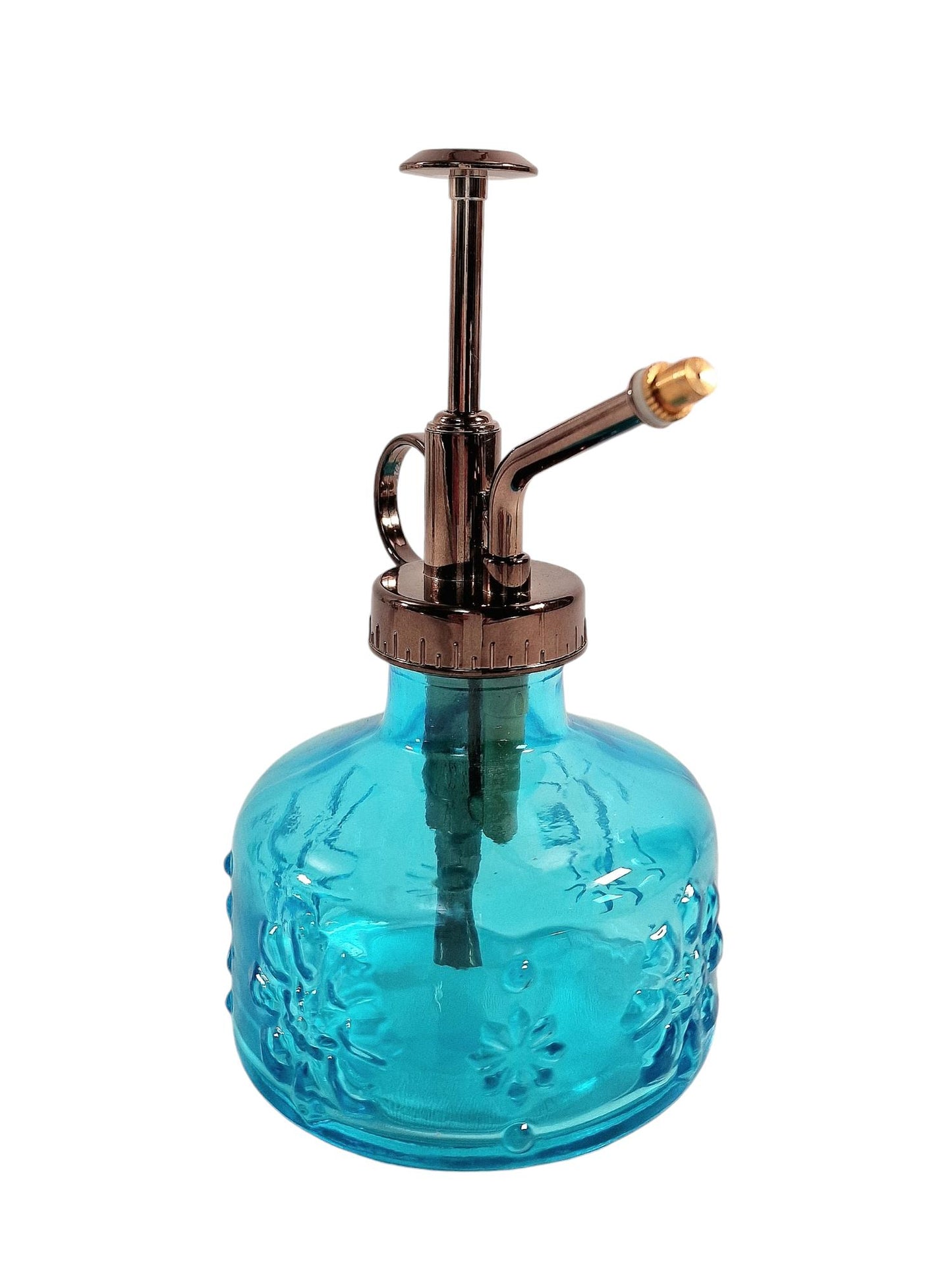 Blue Glass Spray Bottle for Watering Plants Eco-Friendly Reusable