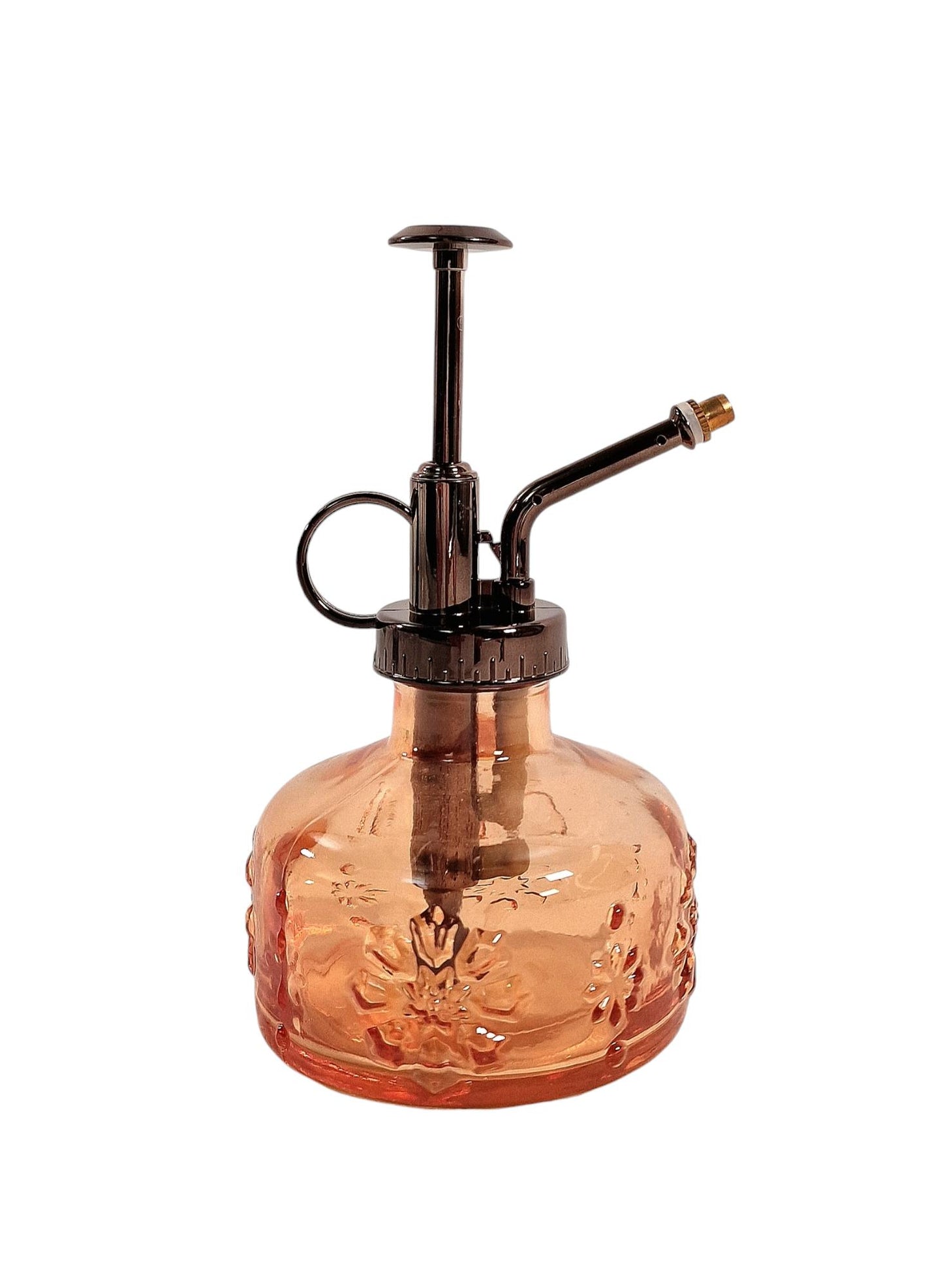 Orange Glass Spray Bottle Eco-Friendly Water Mist for Plants Home & Garden