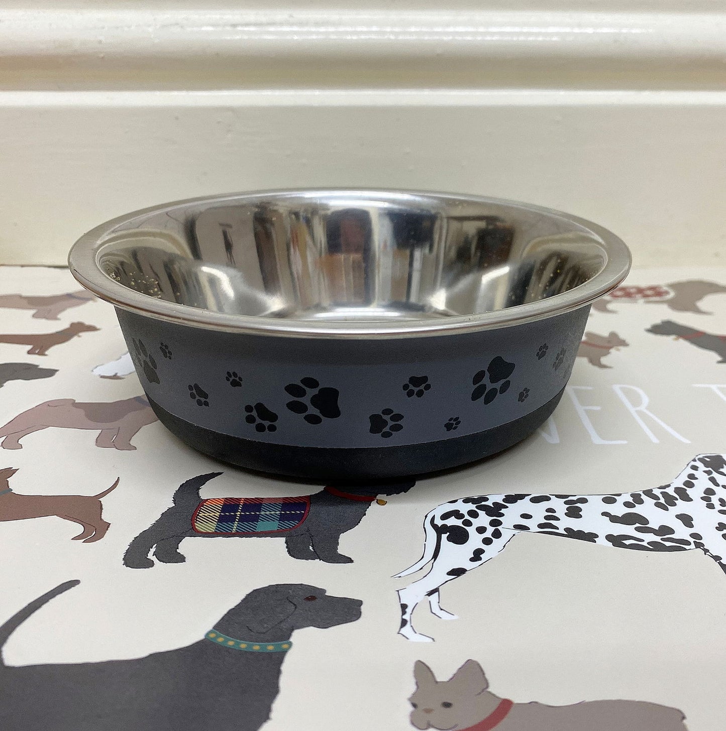 Cool Grey Pet Bowl 0.5 Litre Durable & Stylish Dog Cat Dish