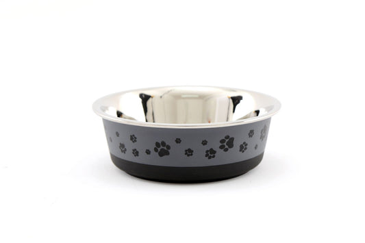 Cool Grey Pet Bowl 0.5 Litre Durable & Stylish Dog Cat Dish