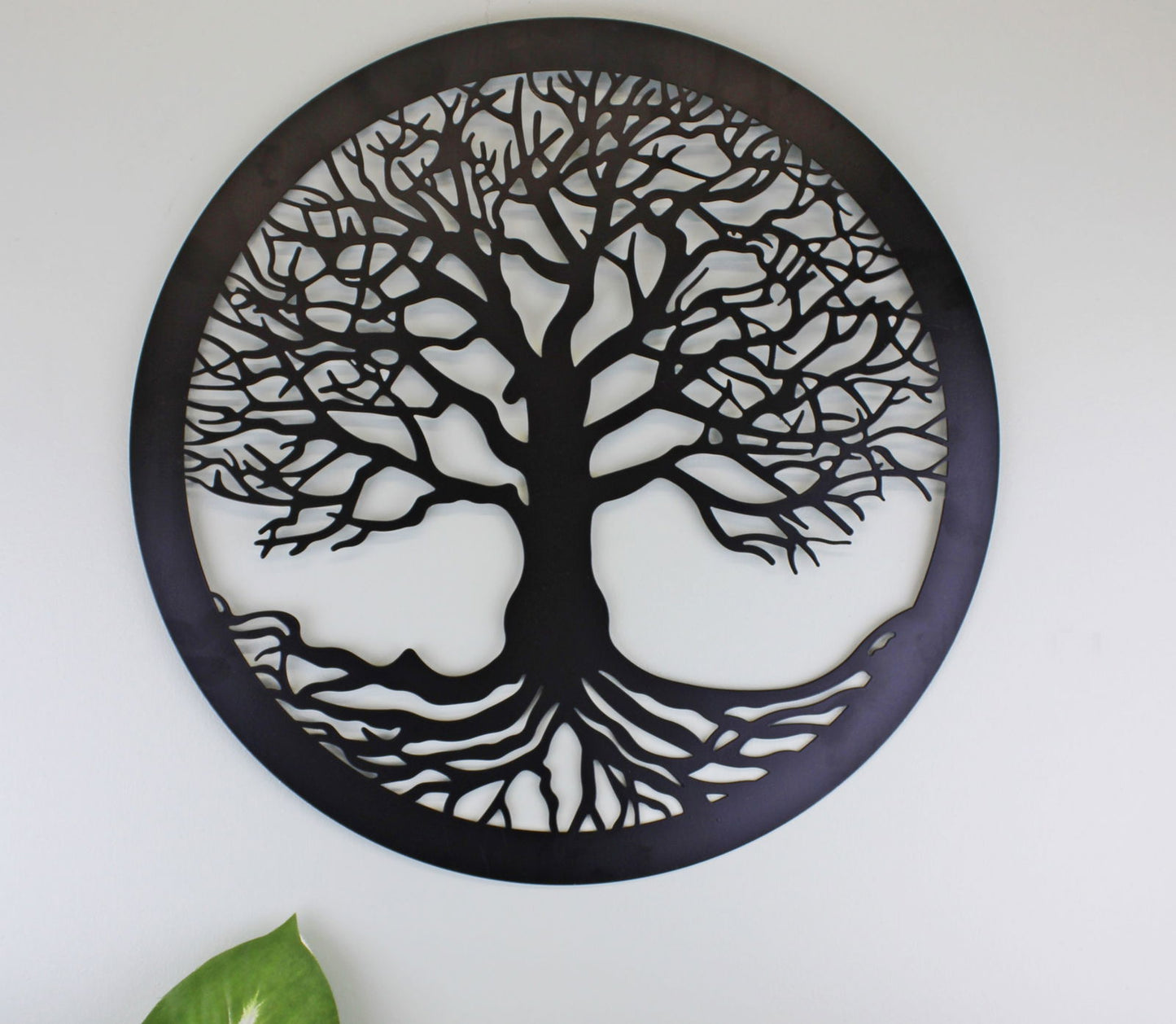 Tree of Life Black Metal Wall Art Decor Unique Home Decor for Nature