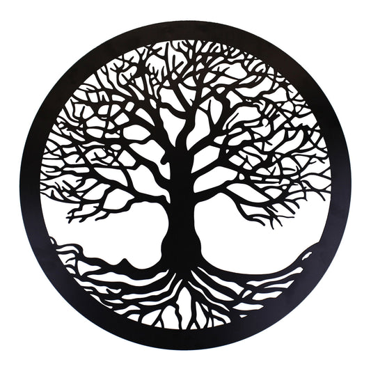 Tree of Life Black Metal Wall Art Decor Unique Home Decor for Nature