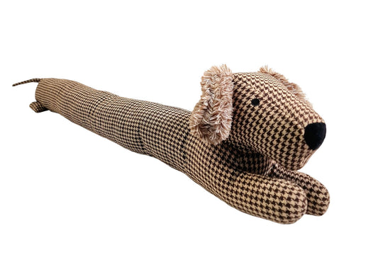 Sausage Dog Draft Excluder Brown 85cm Pet Accessory Home Insulation
