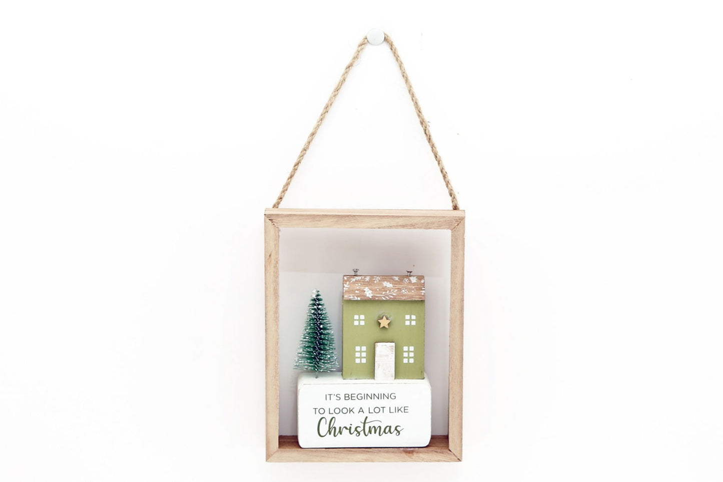 15cm Christmas House Hanging Decoration Festive Holiday Ornament
