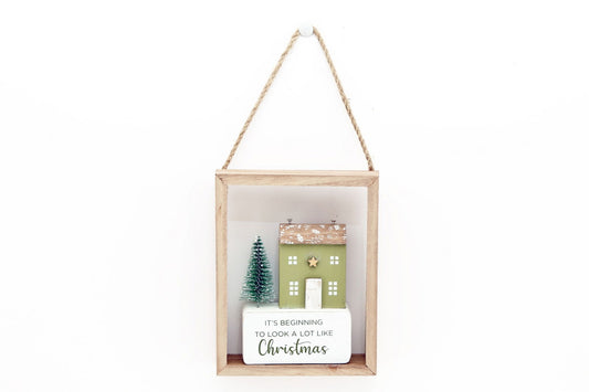 15cm Christmas House Hanging Decoration Festive Holiday Ornament