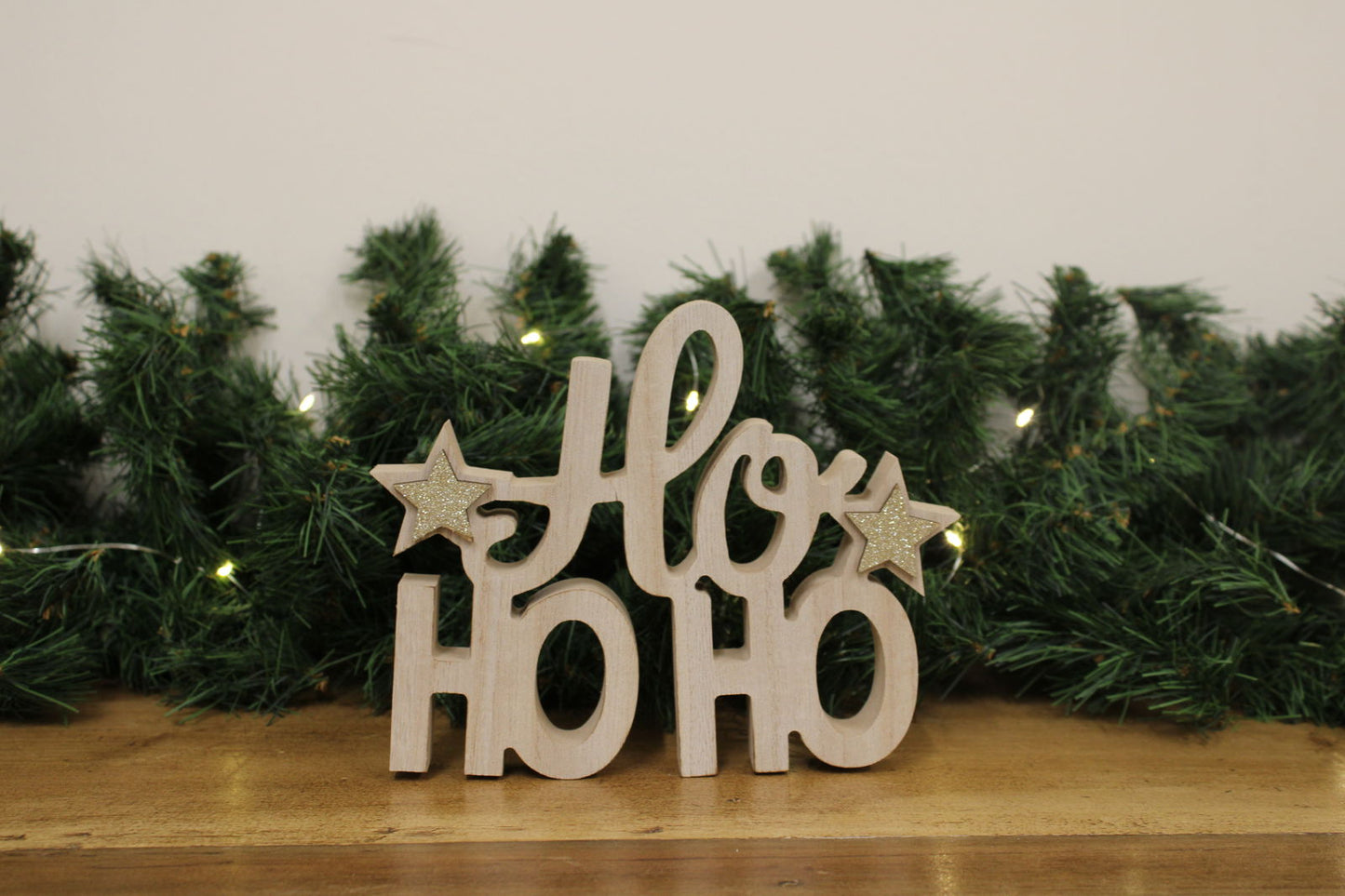 Festive Freestanding 'Ho Ho Ho' Holiday Decoration Perfect for Christmas