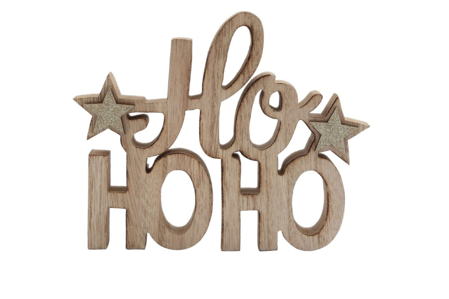 Festive Freestanding 'Ho Ho Ho' Holiday Decoration Perfect for Christmas