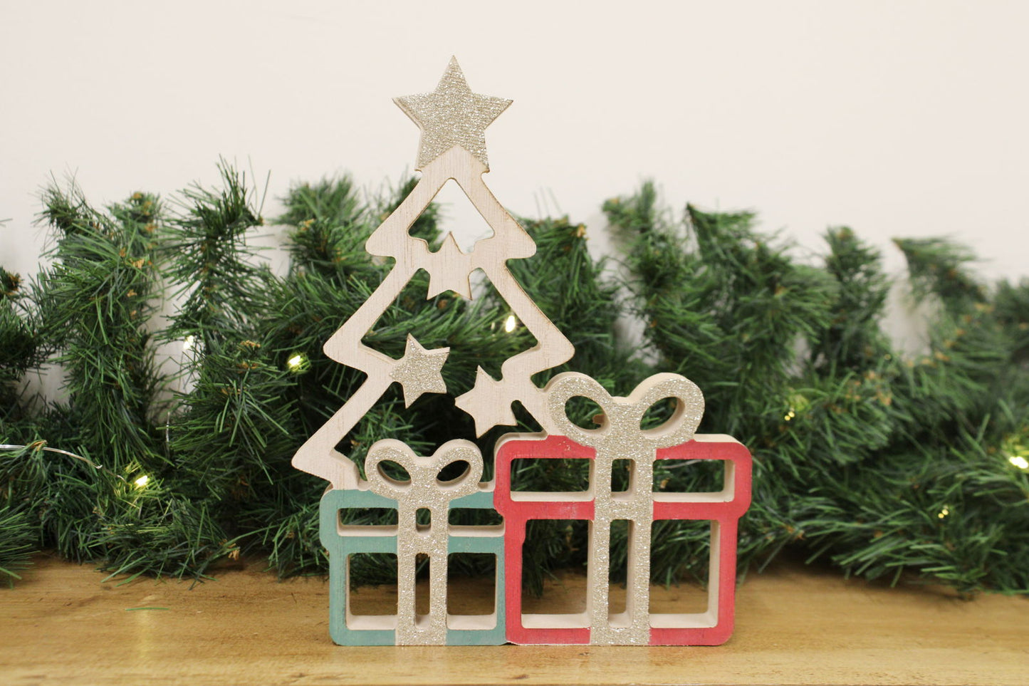 Christmas Tree with Gifts Holiday Decorations Festive Ornaments and Seasonal