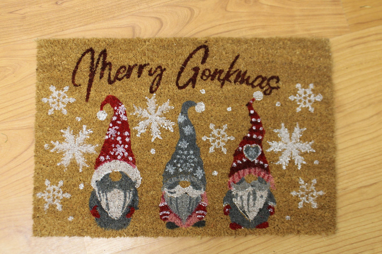 Merry Gonkmas Doormat Festive Holiday Decor Perfect for Christmas Home
