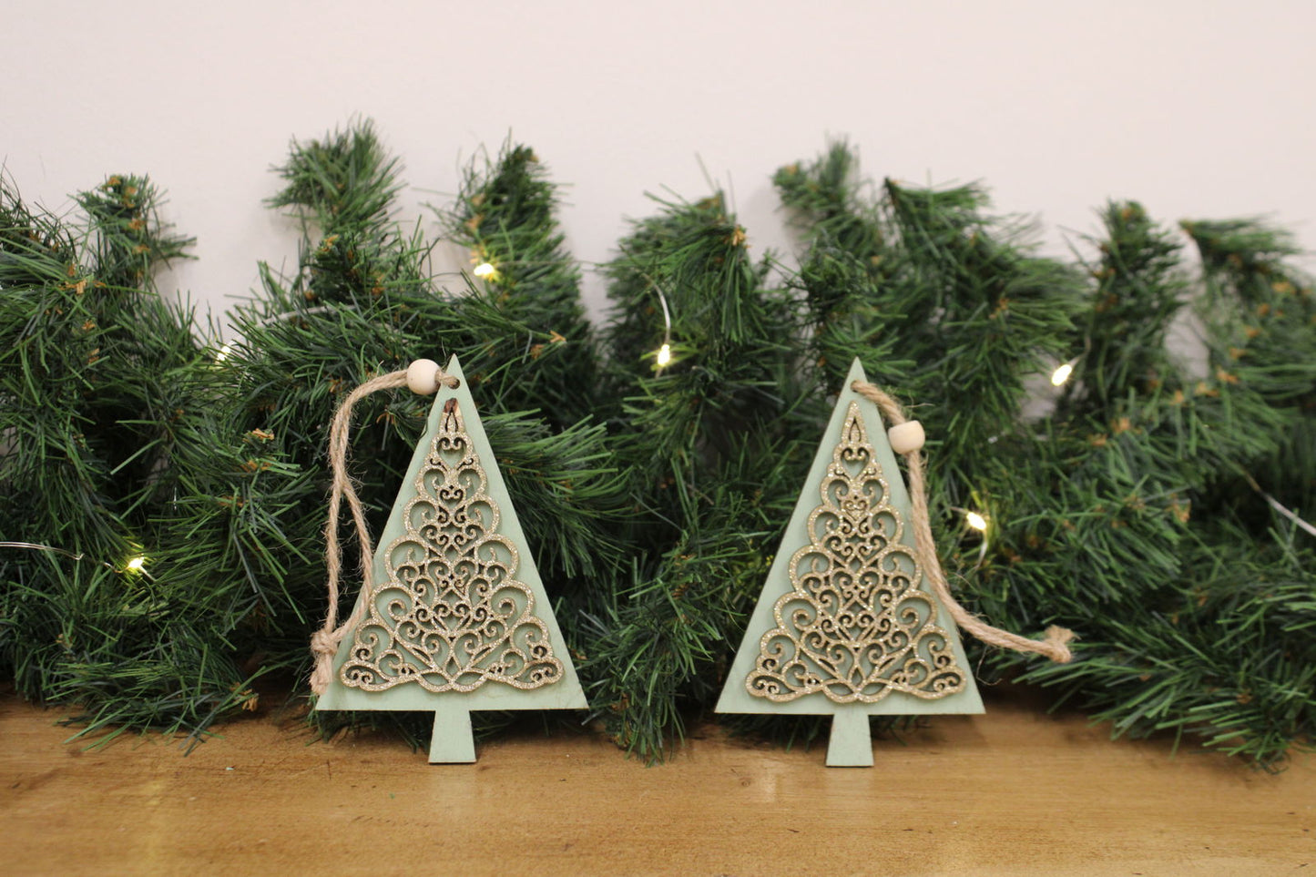 Set of Unique Hanging Tree Ornaments Perfect for Holiday Decor