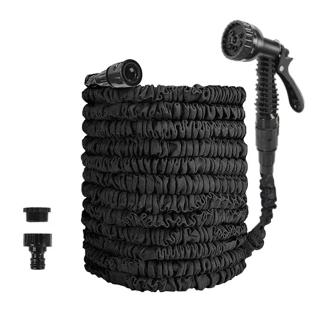 Expandable Garden Hose Pipe Anti Kink With 7 Function Water Spray Gun Magic Hose