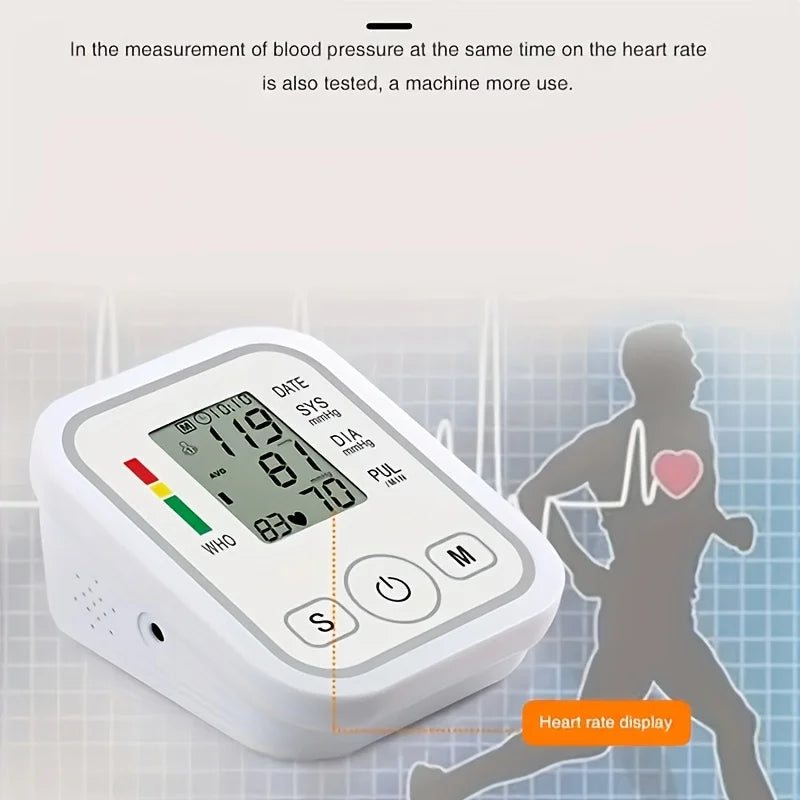 2025 Digital Automatic Blood Pressure Monitor Upper Arm BP Machine Heart Rate UK