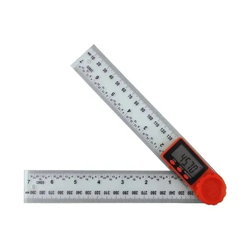 2-in-1 Digital Protractor Angle Gauge Ruler | 0-200mm Measuring Tool