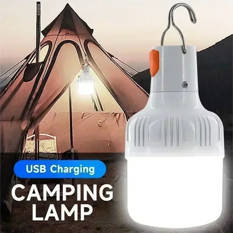 USB Rechargeable LED Light Bulb - Emergency Outdoor Camping Lantern EDC 60W