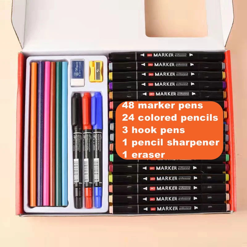 Dual Tip Colouring Pens Brush Pens Felt Tip Pens for Kids Adults Brand New