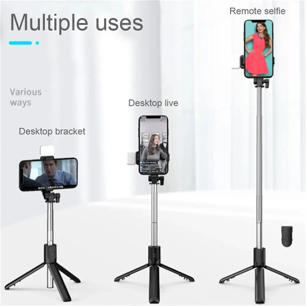 Selfie Stick Bluetooth Remote Phone Holder Tripod Stand For iPhone Universal