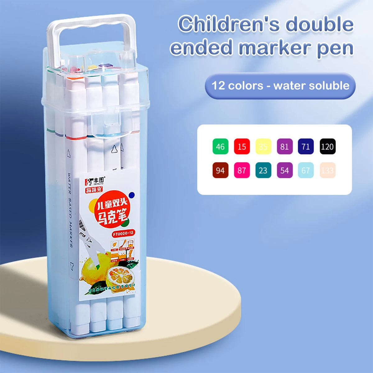 Dual Tip Colouring Pens Brush Pens Felt Tip Pens for Kids Adults Brand New