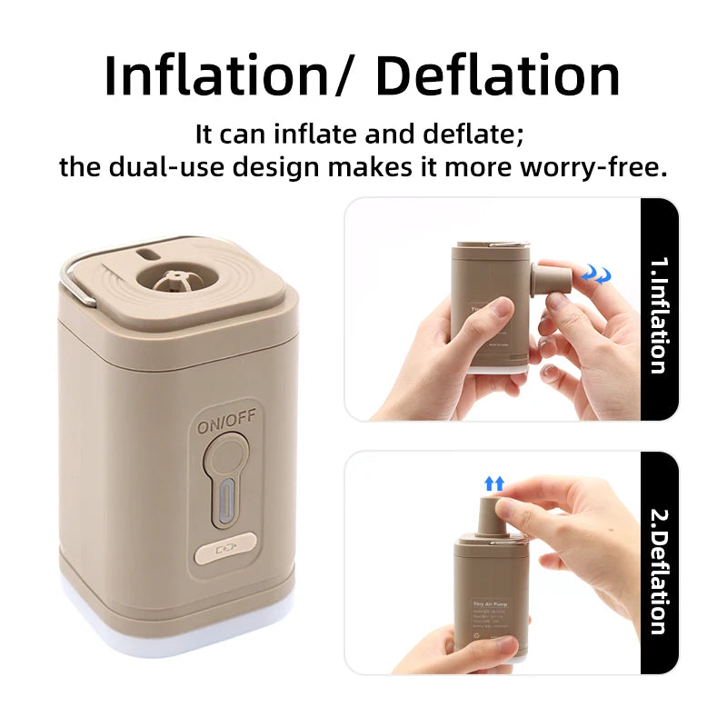Wireless Mini Air Pump - Portable Outdoor Inflation Compressor for Pads