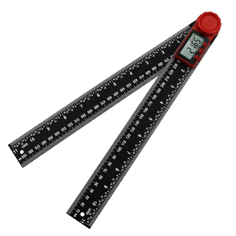 2-in-1 Digital Protractor Angle Gauge Ruler | 0-200mm Measuring Tool