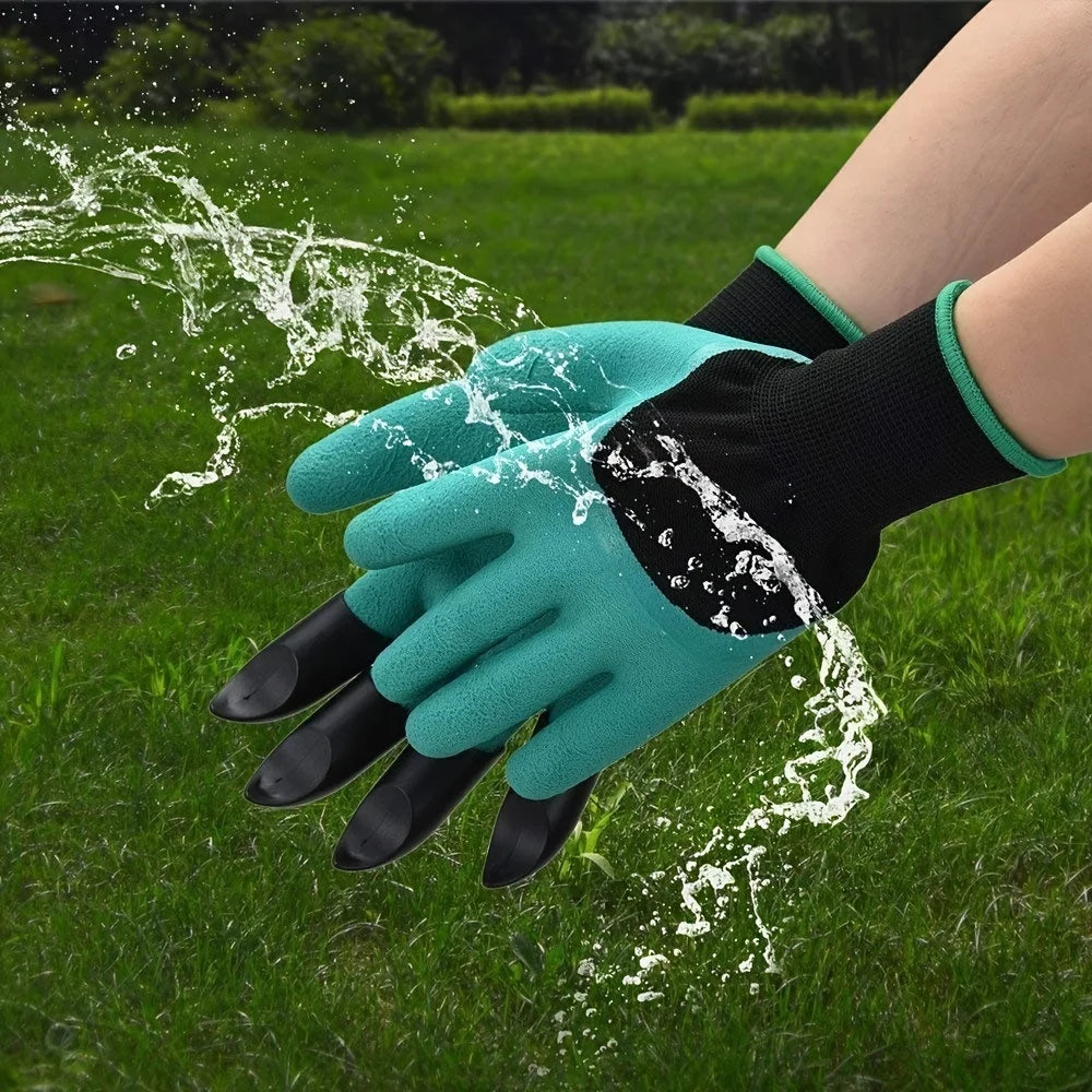 Garden Digging Gloves 2 pairs ABS Claws For Digging Planting Gardening Raking
