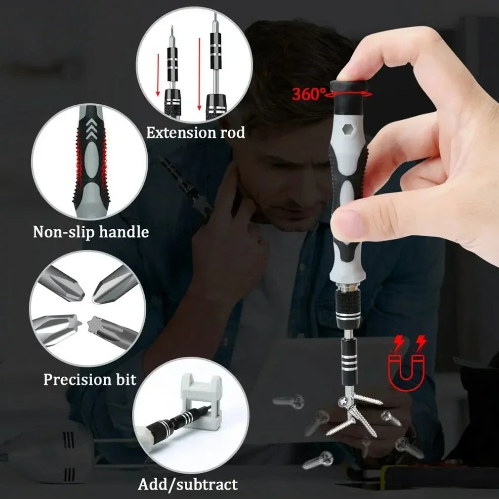 117-in-1 Magnetic Precision Screwdriver Set – PC, Phone & Computer Repair Kit (UK)