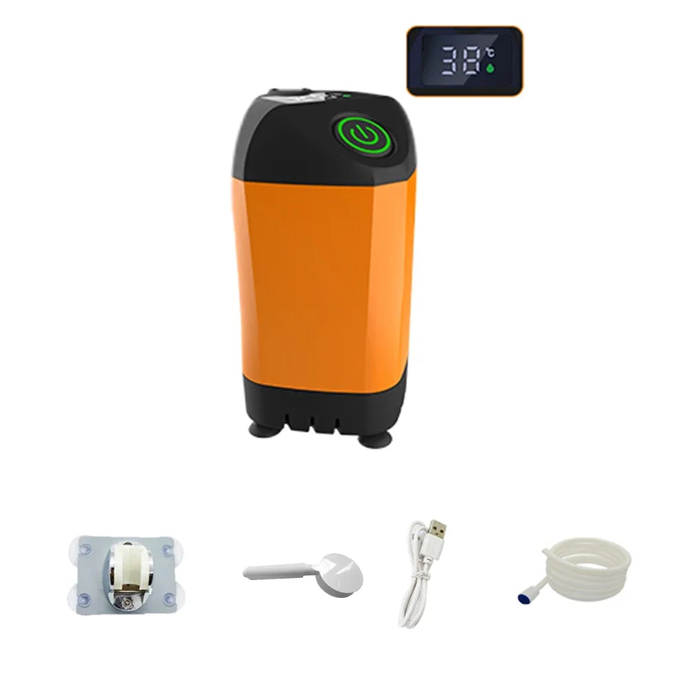 Portable Electric Camping Shower - IPX7 Waterproof, Digital Display for Travel, Hiking