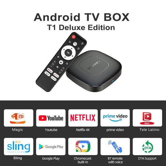 Android 13.0 Smart TV Box 4K HDMI Quad Core HD 2GB+16GB WIFI Media Stream