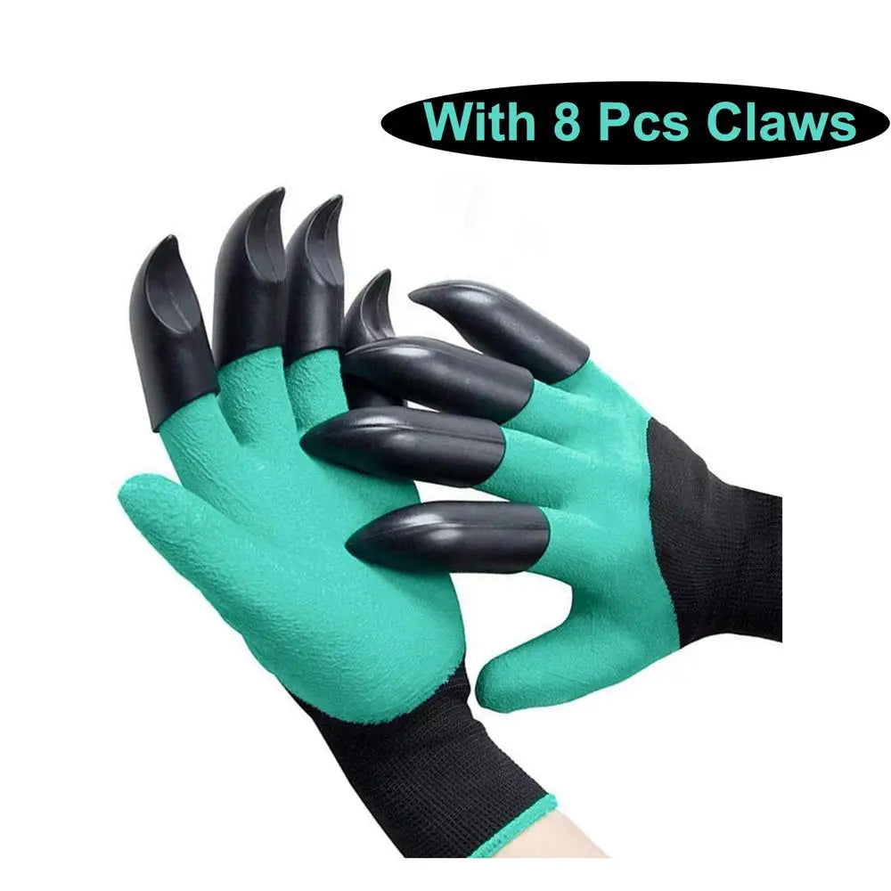 Garden Digging Gloves 2 pairs ABS Claws For Digging Planting Gardening Raking