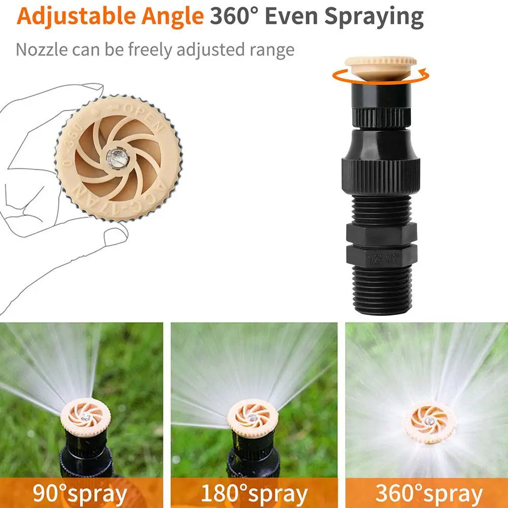 Garden Sprinkler 360° Rotation Irrigation Watering System Automatic Agriculture Lawn