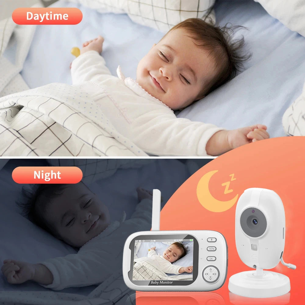 Wireless Video Baby Monitor Night Vision Temp & 2-Way Audio Security Cam