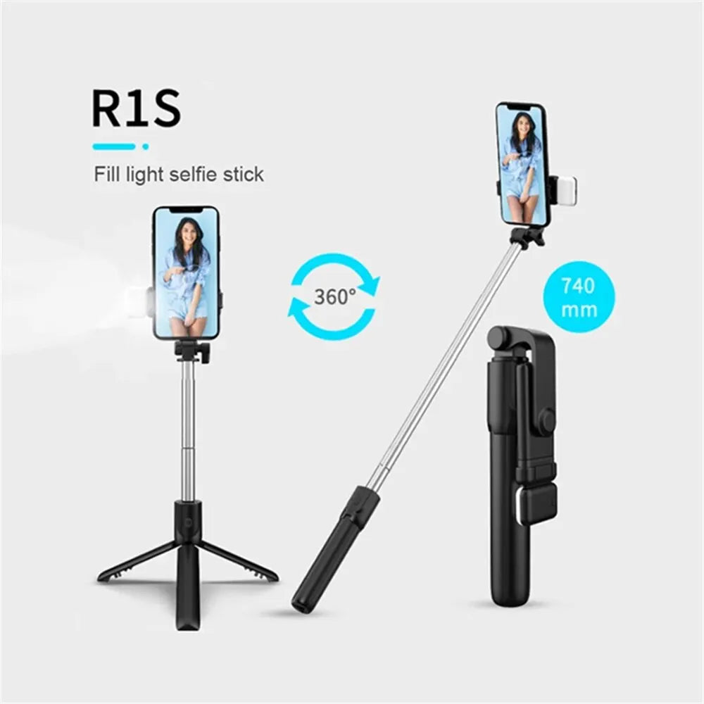Selfie Stick Bluetooth Remote Phone Holder Tripod Stand For iPhone Universal