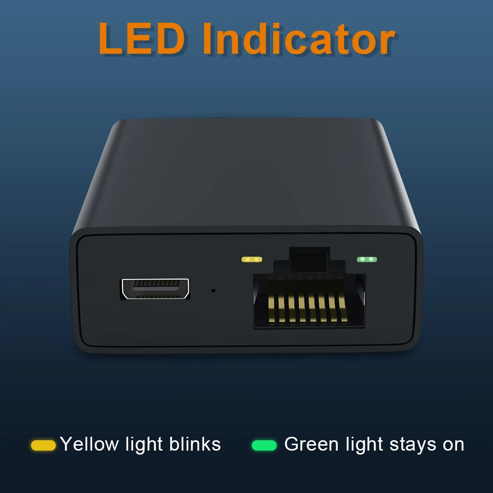 Amazon Ethernet Adaptor For Amazon Fire TV Devices Chromecast Google