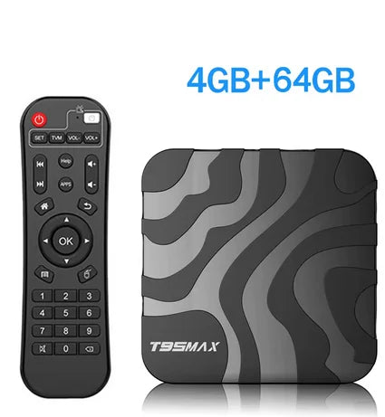 T95 MAX Android 12 TV Box 16/32/64GB Quad Core HD 6K HDMI WIFI Media Player