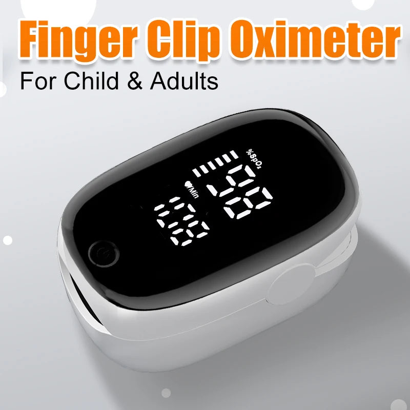 Portable Fingertip Pulse Oximeter | SpO2 Blood Oxygen Monitor | LED Display