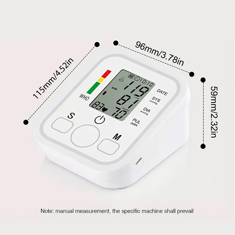 2025 Digital Automatic Blood Pressure Monitor Upper Arm BP Machine Heart Rate UK