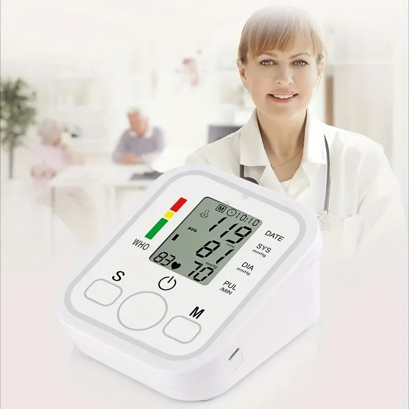 2025 Digital Automatic Blood Pressure Monitor Upper Arm BP Machine Heart Rate UK