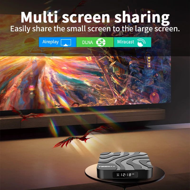 T95 MAX Android 12 TV Box 16/32/64GB Quad Core HD 6K HDMI WIFI Media Player