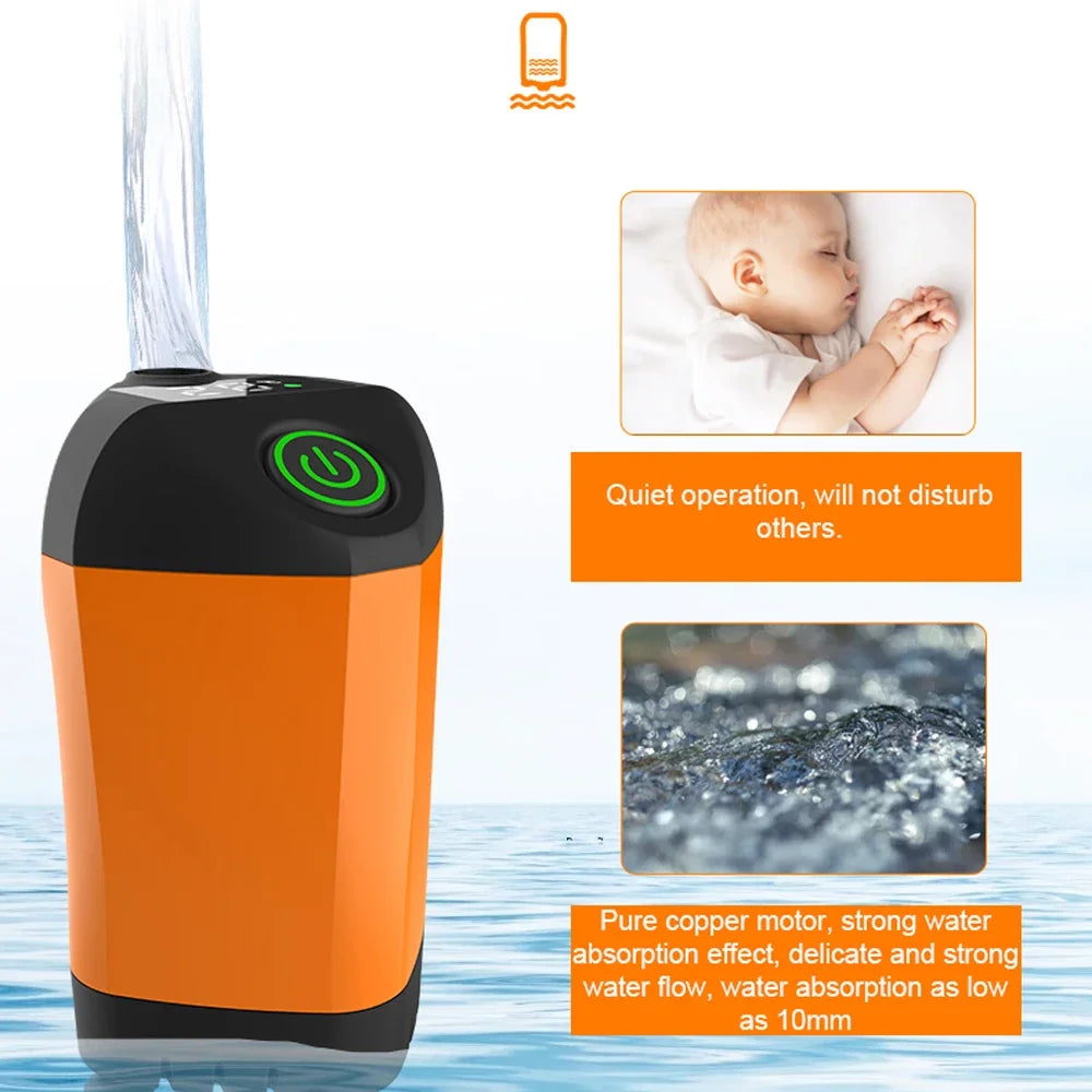 Portable Electric Camping Shower - IPX7 Waterproof, Digital Display for Travel, Hiking